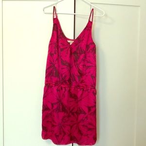 Banana Republic heritage dress (S) fuchsia/black